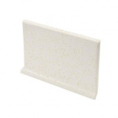 Color Collection Bright Gold Dust 4 in. x 6 in. Ceramic Cove Base Wall Tile-DISCONTINUED