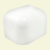 Color Collection Bright White Ice 2 in. x 2 in. Ceramic Sink Rail Corner Wall Tile-DISCONTINUED
