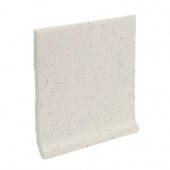 Color Collection Bright Granite 6 in. x 6 in. Ceramic Stackable /Finished Cove Base Wall Tile-DISCONTINUED