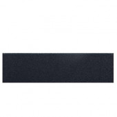Colour Scheme Black Solid 3 in. x 12 in. Porcelain Bullnose Trim Floor and Wall Tile