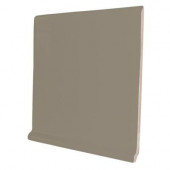 Color Collection Bright Cocoa 6 in. x 6 in. Ceramic Stackable Right Cove Base Corner Wall Tile-DISCONTINUED