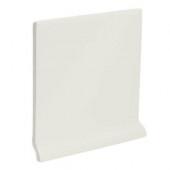 Color Collection Matte Bone 4-1/4 in. x 4-1/4 in. Ceramic Stackable Left Cove Base Wall Tile-DISCONTINUED