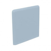 Bright Wedgewood 3 in. x 3 in. Ceramic Surface Bullnose Corner Wall Tile-DISCONTINUED