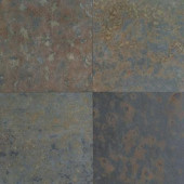 Natural Stone Collection Brazil Multicolor 16 in. x 16 in. Slate Floor and Wall Tile (10.62 sq. ft. / case)-DISCONTINUED