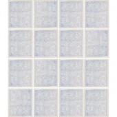 Oceanz Arctic White-1727 Crackled Glass 12 in. x 12 in. Mesh Mounted Tile (5 sq. ft.)