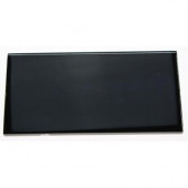 Contempo Classic Black Polished 3 in. x 6 in. x 8 mm Glass Subway Tile