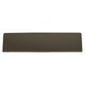Modern Dimensions Matte Architectural Gray 2-1/8 in. x 8-1/2 in. Ceramic Bullnose Wall Tile-DISCONTINUED