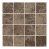 Continental Slate Moroccan Brown 12 in. x 24 in. x 6mm Porcelain Mosaic Floor or Wall Tile(22 sq. ft./case)-DISCONTINUED