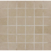 Beton Khaki 12 in. x 12 in. x 10 mm Porcelain Mesh-mounted Mosaic Tile