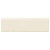 Modern Dimensions 2-1/8 in. x 8-1/2 in. Matte Biscuit Ceramic Bullnose Wall Tile-DISCONTINUED