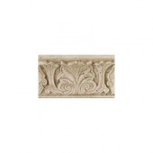 Fashion Accents Acanthus Travertine 4 in. x 8 in. Travertine Shelf Rail Wall Tile