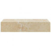 Fresno 3 in. x 16 in. Blanco Ceramic Bullnose Floor and Wall Tile-DISCONTINUED