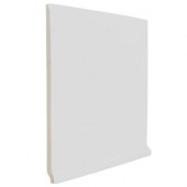 Color Collection Bright Tender Gray 6 in. x 6 in. Ceramic Stackable Left Cove Base Corner Wall Tile-DISCONTINUED