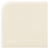 Modern Dimensions Gloss Biscuit 4-1/4 in. x 4-1/4 in. Ceramic Surface Bullnose Corner Wall Tile