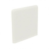 Color Collection Matte Bone 3 in. x 3 in. Ceramic Surface Bullnose Corner Wall Tile-DISCONTINUED