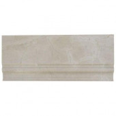 Crema Marfil Base Molding 4-3/4 in. x 12 in. x 3/4 Marble Accent and Trim