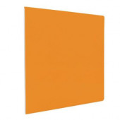 Color Collection Bright Tangerine 6 in. x 6 in. Ceramic Surface Bullnose Corner Wall Tile-DISCONTINUED