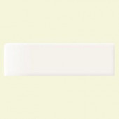 Modern Dimensions Arctic White 2-1/8 in. x 8-1/2 in. Ceramic Bullnose Wall Tile-DISCONTINUED