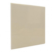 Bright Khaki 6 in. x 6 in. Ceramic Surface Bullnose Corner Wall Tile-DISCONTINUED