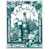 6 in. x 6 in. La Bella Vita Green Tiles (12-Pieces)-DISCONTINUED