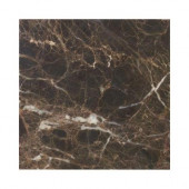Emperador 6 in. x 6 in. Honed Marble Floor/Wall Tile (1pk/4pcs-1 sq. ft.)