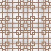 Lattice Copper Motif 24 in. x 24 in. Glass Wall and Light Residential Floor Mosaic Tile