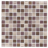 Blue Shale 12 in. x 12 in. x 8 mm Glass Mosaic Wall Tile