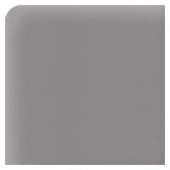 Semi-Gloss Suede Gray 2 in. x 2 in. Ceramic Bullnose Outcorner Wall Tile