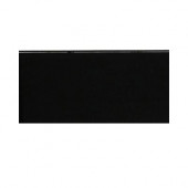 Contempo Classic Black Polished Glass Tile - 3 in. x 6 in. Tile Sample-DISCONTINUED
