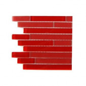 Temple Mars Glass Tile - 6 in. x 6 in. Floor and Wall Tile Sample