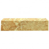 Fresno Ocre 3 in. x 16 in. Ceramic Single Bullnose Floor & Wall Tile-DISCONTINUED