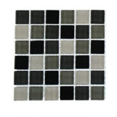 Contempo City Blend 1 in. x 1 in. Glass Tile - 6 in. x 6 in. Tile Sample-DISCONTINUED