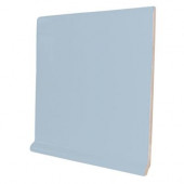 Color Collection Bright Wedgewood 6 in. x 6 in. Ceramic Stackable Right Cove Base Corner Wall Tile-DISCONTINUED
