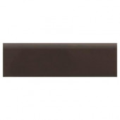 Modern Dimensions Matte Cityline Kohl 2-1/8 in. x 8-1/2 in. Ceramic Bullnose Wall Tile-DISCONTINUED