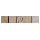 Piozzi Listello 2 in. x 7 in. Multi Glazed Porcelain Wall Tile-DISCONTINUED