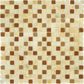Honey Onyx Ripple 12 in. x 12 in. x 8 mm Glass Stone Mesh-Mounted Mosaic Tile (10 sq. ft. / case)