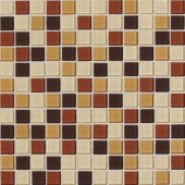 Isis Amber Blend 12 in. x 12 in. x 3 mm Glass Mesh-Mounted Mosaic Wall Tile