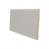 Color Collection Bright Taupe 3 in. x 6 in. Ceramic Surface Bullnose Wall Tile-DISCONTINUED