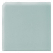 Semi-Gloss Spa 4-1/4 in. x 4-1/4 in. Ceramic Bullnose Corner Trim Wall Tile