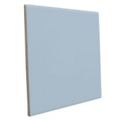 Bright Wedgewood 6 in. x 6 in. Ceramic Surface Bullnose Wall Tile-DISCONTINUED