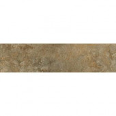 Milano Walnut 3 in. x 12 in. Glazed Porcelain Bullnose Floor and Wall Tile
