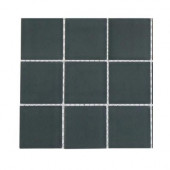 Contempo Blue Gray Frosted Glass Tile Sample