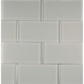 Cloudz Stratocumulus-1433 Glass Subway Tile 3 in. x 6 in. (5 Sq. Ft./Case)-DISCONTINUED