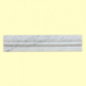 Carrara 2 in. x 11.875 in. Marble Wall Accent/Trim Tile