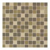 Maracas Lake Shores Blend 12 in. x 12 in. 8mm Frosted Glass Mesh Mount Mosaic Wall Tile (10 sq. ft. / case)-DISCONTINUED