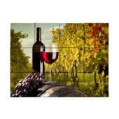 Wine2 24 in. x 18 in. Tumbled Marble Tiles (3 sq. ft. /case)