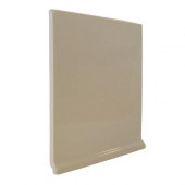 Color Collection Bright Fawn 6 in. x 6 in. Ceramic Stackable Left Cove Base Corner Wall Tile-DISCONTINUED