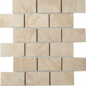 Terra 12 in. x 12 in. Topaz Ice Porcelain Mesh-Mounted Mosaic Tile-DISCONTINUED