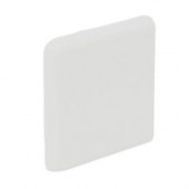 Color Collection Matte Tender Gray 2 in. x 2 in. Ceramic Surface Bullnose Corner Wall Tile-DISCONTINUED
