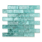 Folia Juniper 12 in. x 12 in. x 6.35mm Glass Mesh-Mounted Mosaic Wall Tile (10 sq. ft./case)
